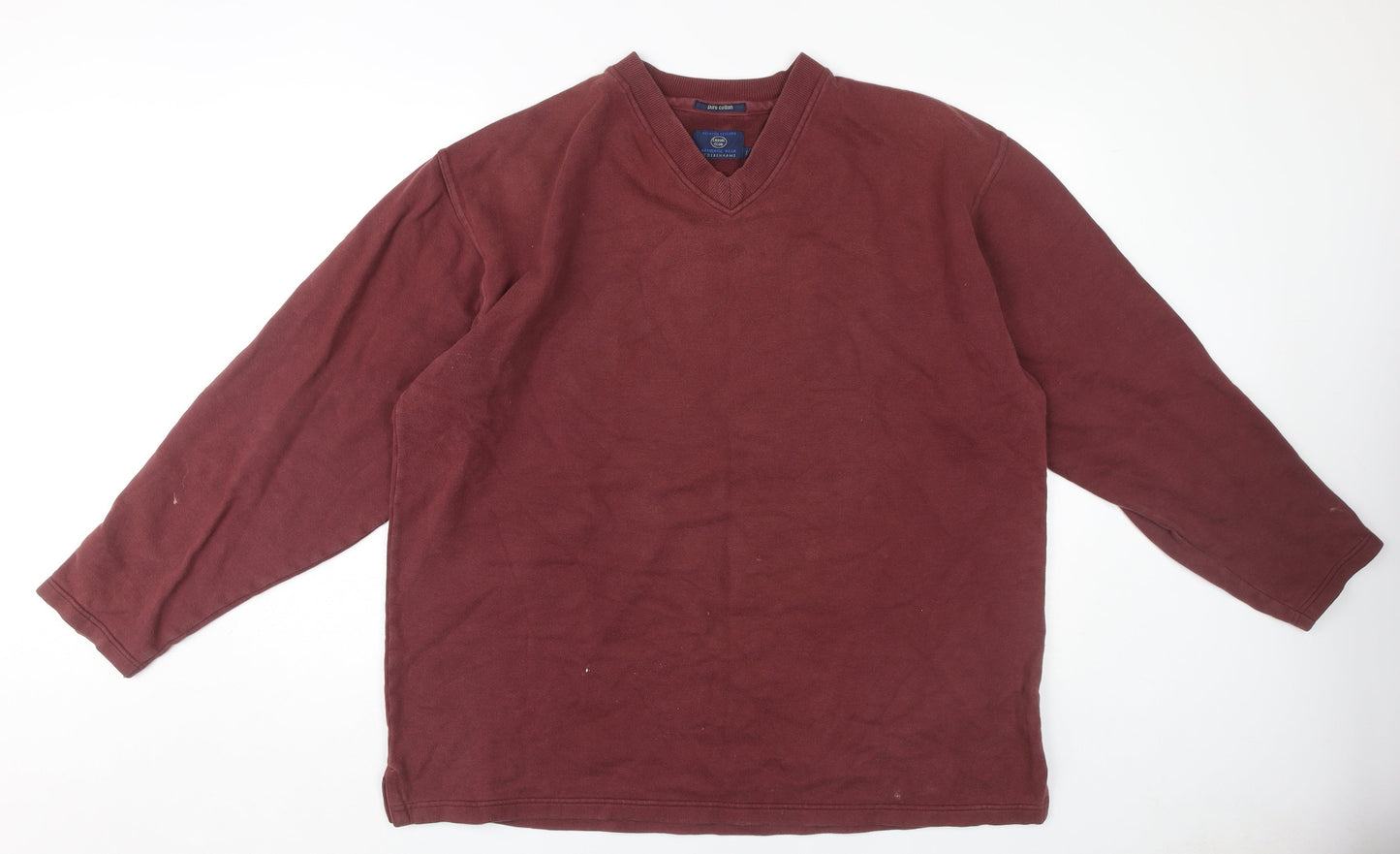 Mens UK Size L Debenhams Red Pullover Sweatshirt
