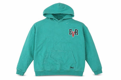 Front view of Everlast Green unisex xl pullover hoodie