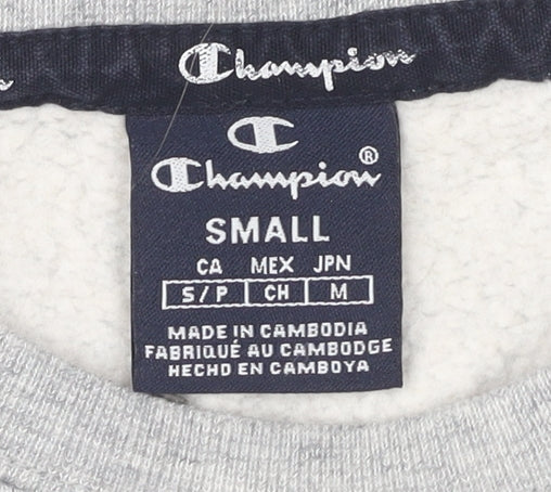 Mens UK Size S Champion Grey Pullover Sweatshirt