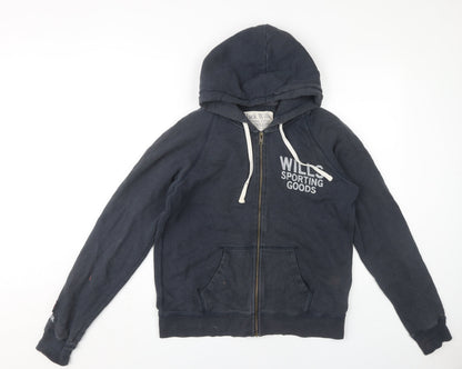 Womens UK Size 14 Jack Wills Blue Full Zip Hoodie