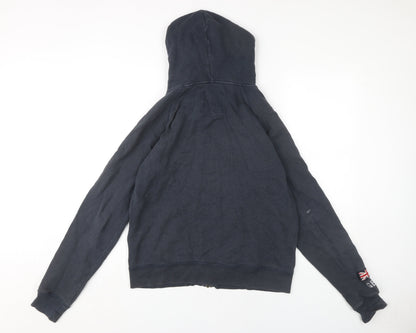 Womens UK Size 14 Jack Wills Blue Full Zip Hoodie