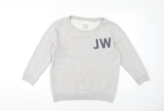Womens UK Size 10 Jack Wills Grey Pullover Sweatshirt