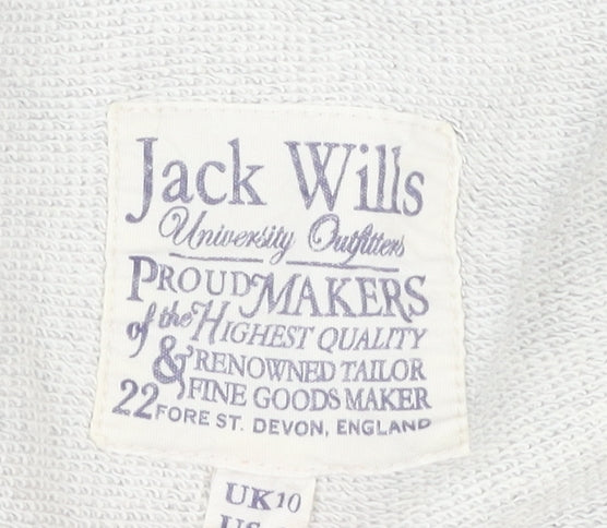 Womens UK Size 10 Jack Wills Grey Pullover Sweatshirt