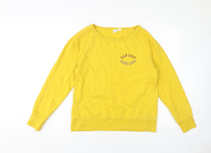 GAP Women's Yellow Pullover Sweatshirt M