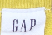GAP Women's Yellow Pullover Sweatshirt M