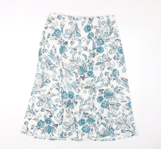 Eastex Women's Floral Midi Skirt, Size 16, Multicoloured