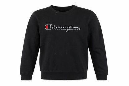 Mens UK Size M Champion Black Pullover Sweatshirt