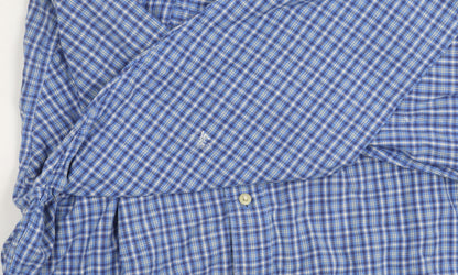 Lands' End Men's Blue Check XL Shirt