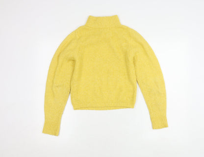 Womens UK Size M Topshop Yellow Pullover Jumper