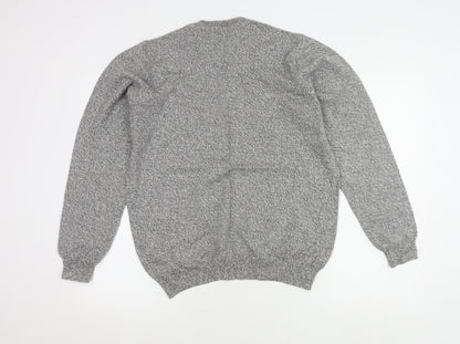 Marks and Spencer Men's Grey Medium Pullover Jumper