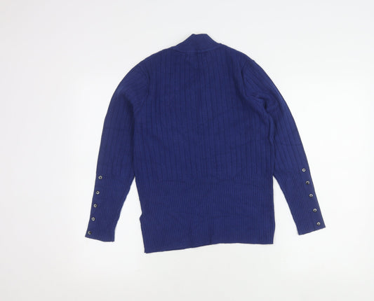 Womens UK Size 12 Marks and Spencer Blue Pullover Jumper