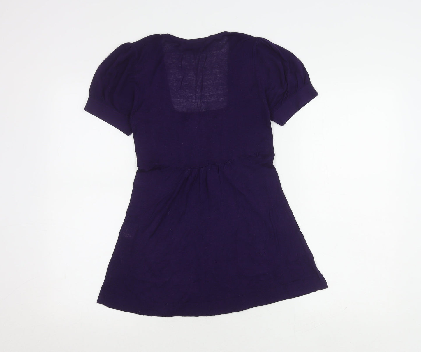 Womens UK Size 10 Warehouse Purple Basic Blouse