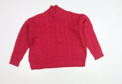 Womens UK Size M NEXT Red Pullover Jumper