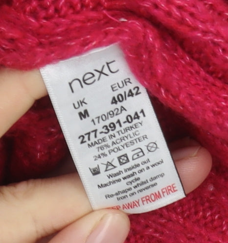 Womens UK Size M NEXT Red Pullover Jumper
