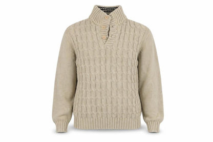 Womens UK Size XL John Lewis Beige Henley Jumper