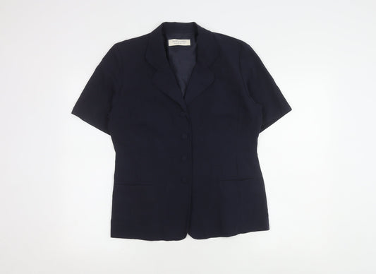 Womens UK Size 12 Dorothy Perkins Black Basic Button-Up