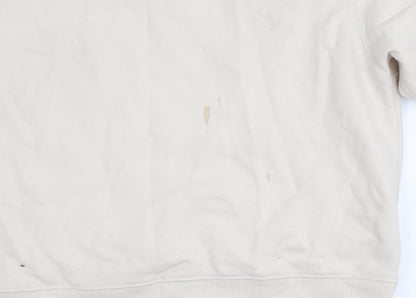 Uniqlo Unisex Beige Crew Neck Sweatshirt Size S