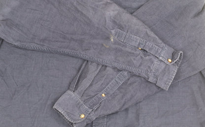 Timberland Men's Blue Corduroy Large Shirt Casual