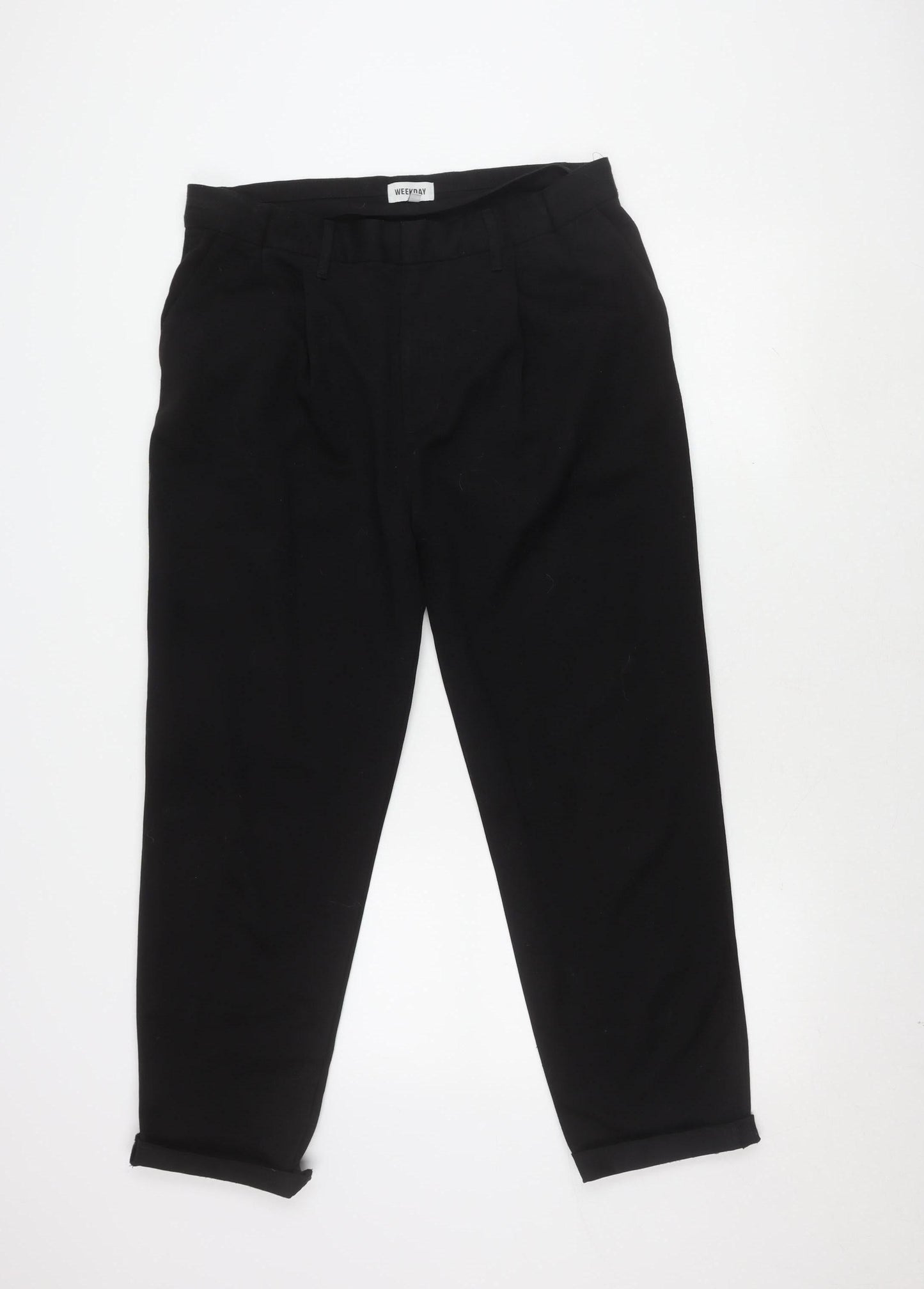 Mens UK Size 52 Weekday   Black Trousers