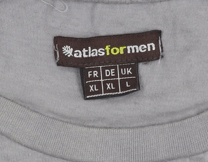 Mens UK Size XL atlas for men Grey  T-Shirt