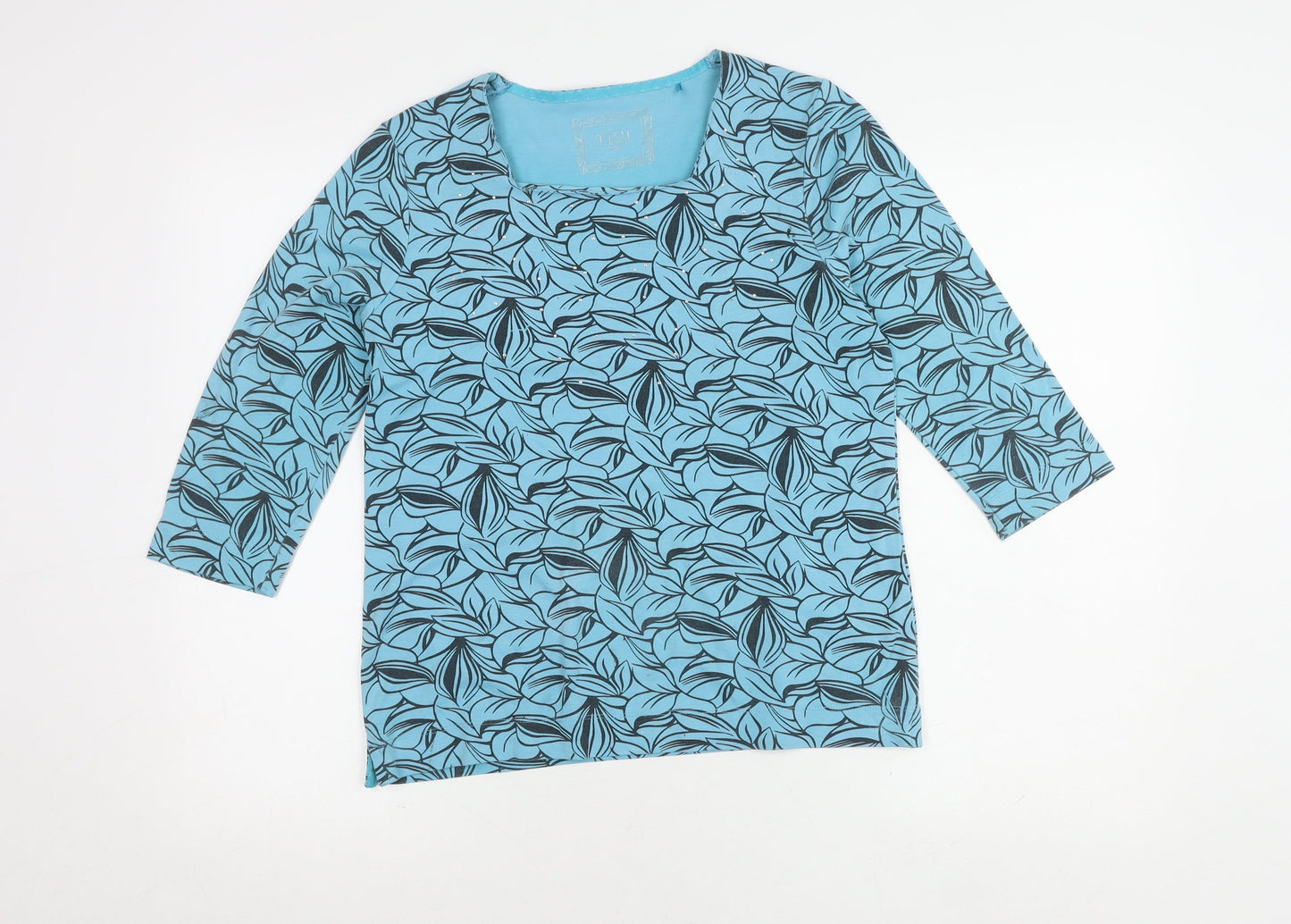 Womens UK Size 10 TIGI Blue Basic T-Shirt