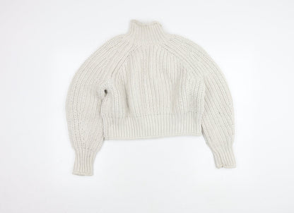 Womens UK Size S H&M White Pullover Jumper