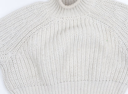 Womens UK Size S H&M White Pullover Jumper
