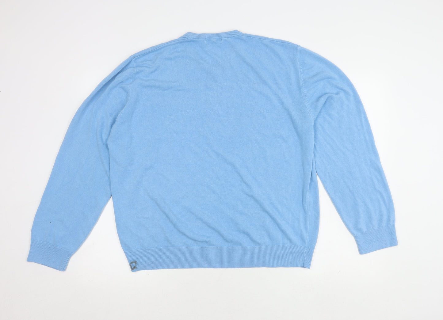 Marks and Spencer Blue V-Neck Men's Pullover XL Jumper