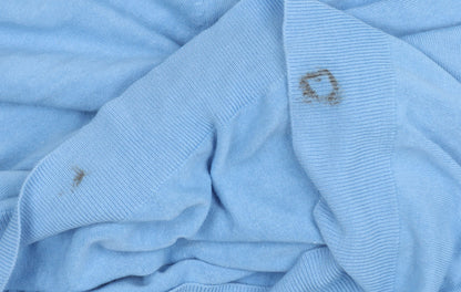 Marks and Spencer Blue V-Neck Men's Pullover XL Jumper