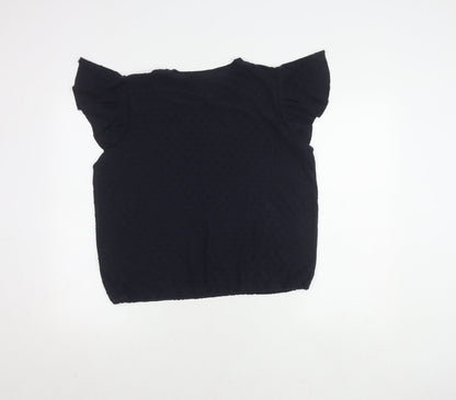Womens UK Size 18 Marks and Spencer Black Basic Blouse