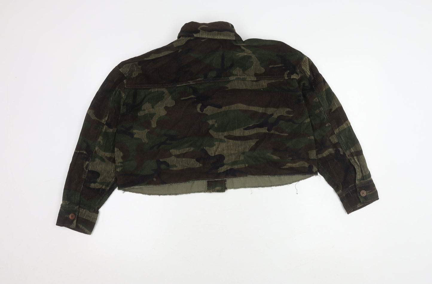 Womens UK Size XS Topshop Multicoloured Military Jacket