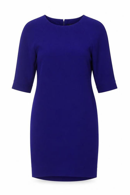M&Co. Women's Blue Size 12 Knit 3/4 Sleeve Dress