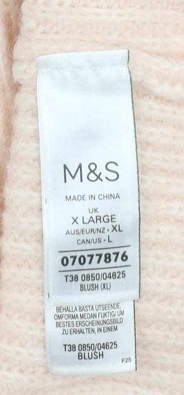 Womens UK Size XL Marks and Spencer Ivory Pullover Jumper