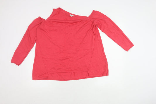 Womens UK Size 14 River Island Red Pullover Jumper
