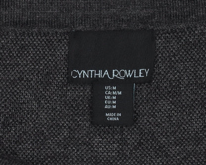 Cynthia Rowley Women's Black Animal Print Skirt M