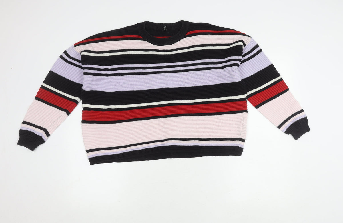 Womens UK Size S H&M Multicoloured Pullover Jumper