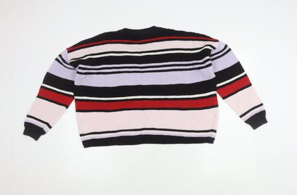 Womens UK Size S H&M Multicoloured Pullover Jumper