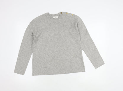 Marks and Spencer Women's Grey Pullover Jumper S