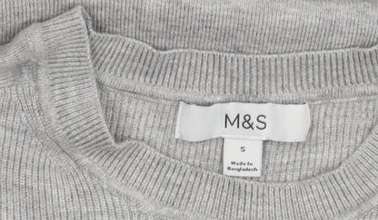Marks and Spencer Women's Grey Pullover Jumper S