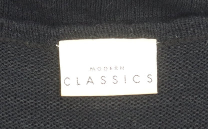 Modern Classics Women's Black Knit V-Neck Cardigan M
