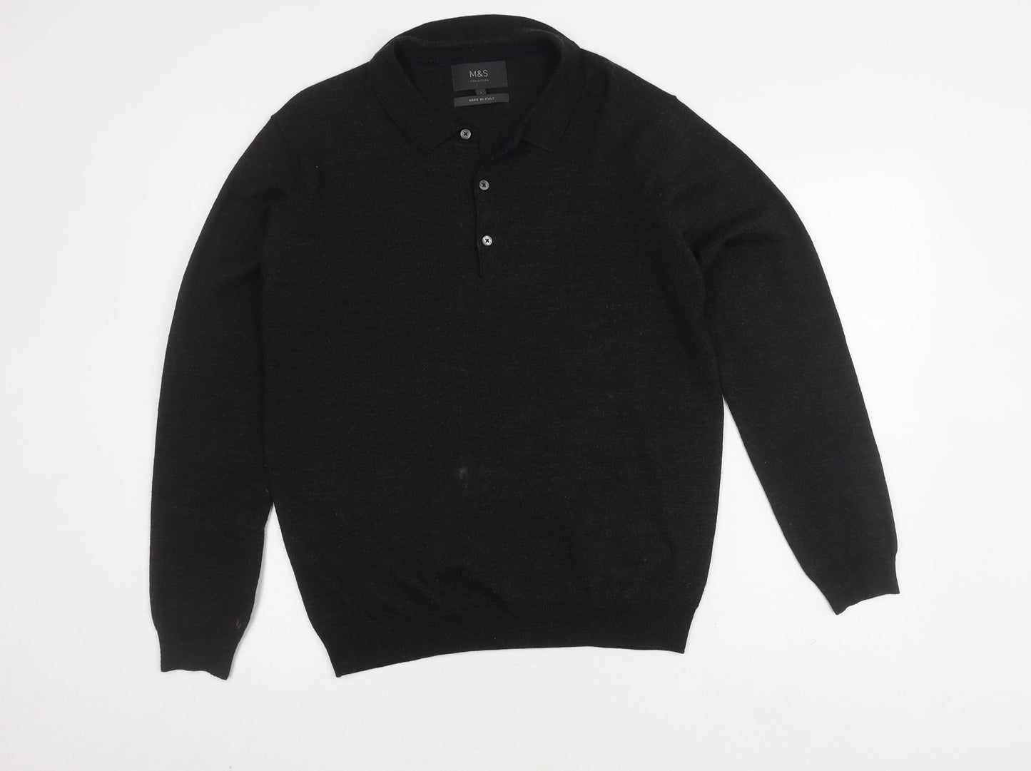 Marks and Spencer Men's Black Large Polo Shirt