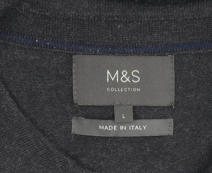 Marks and Spencer Men's Black Large Polo Shirt