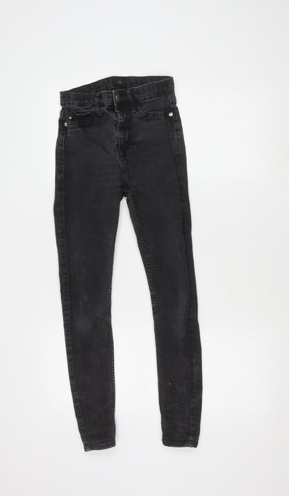 River Island Girls Black Skinny Jeans S Stretch Denim