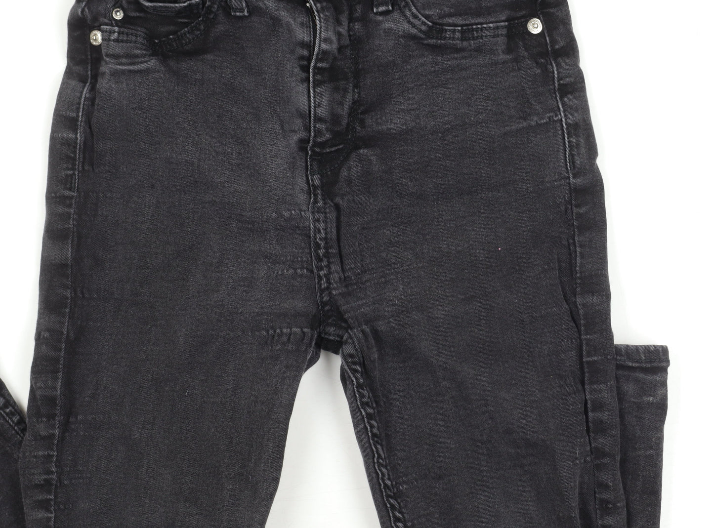 River Island Girls Black Skinny Jeans S Stretch Denim