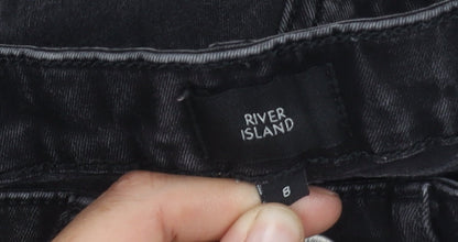 River Island Girls Black Skinny Jeans S Stretch Denim