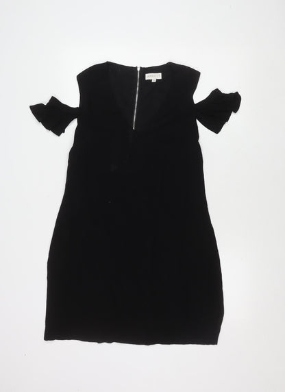 Apricot Women's Black V-Neck Dress UK 12