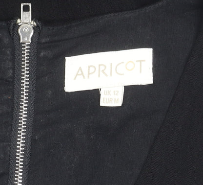 Apricot Women's Black V-Neck Dress UK 12