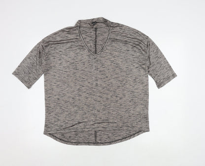Womens UK Size M New Look Grey Basic T-Shirt