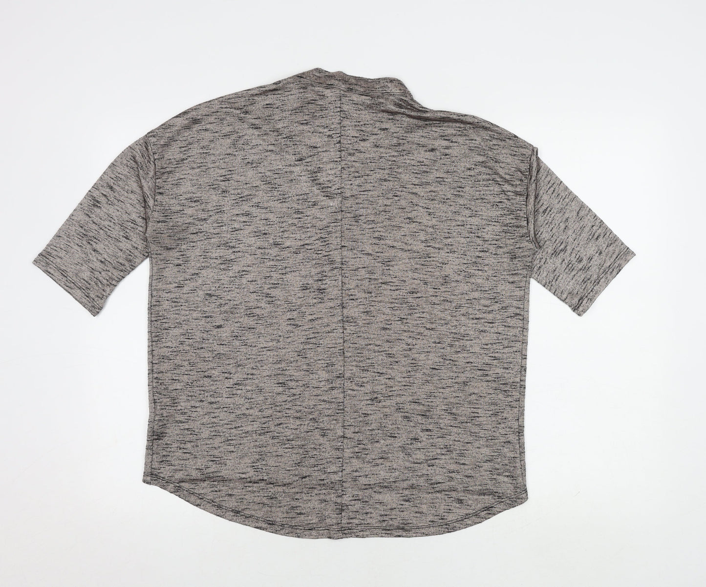 Womens UK Size M New Look Grey Basic T-Shirt
