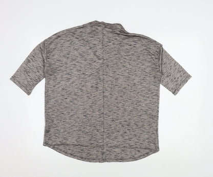 Womens UK Size M New Look Grey Basic T-Shirt